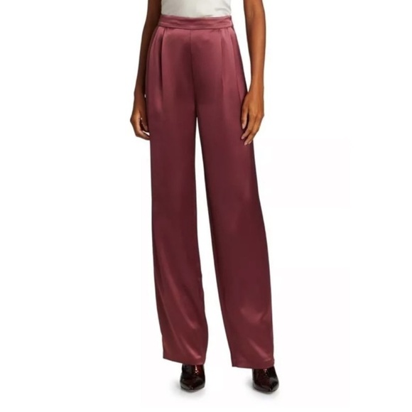 Cinq a Sept Alexi Luxe Satin Straight Leg Pants - Picture 3 of 11